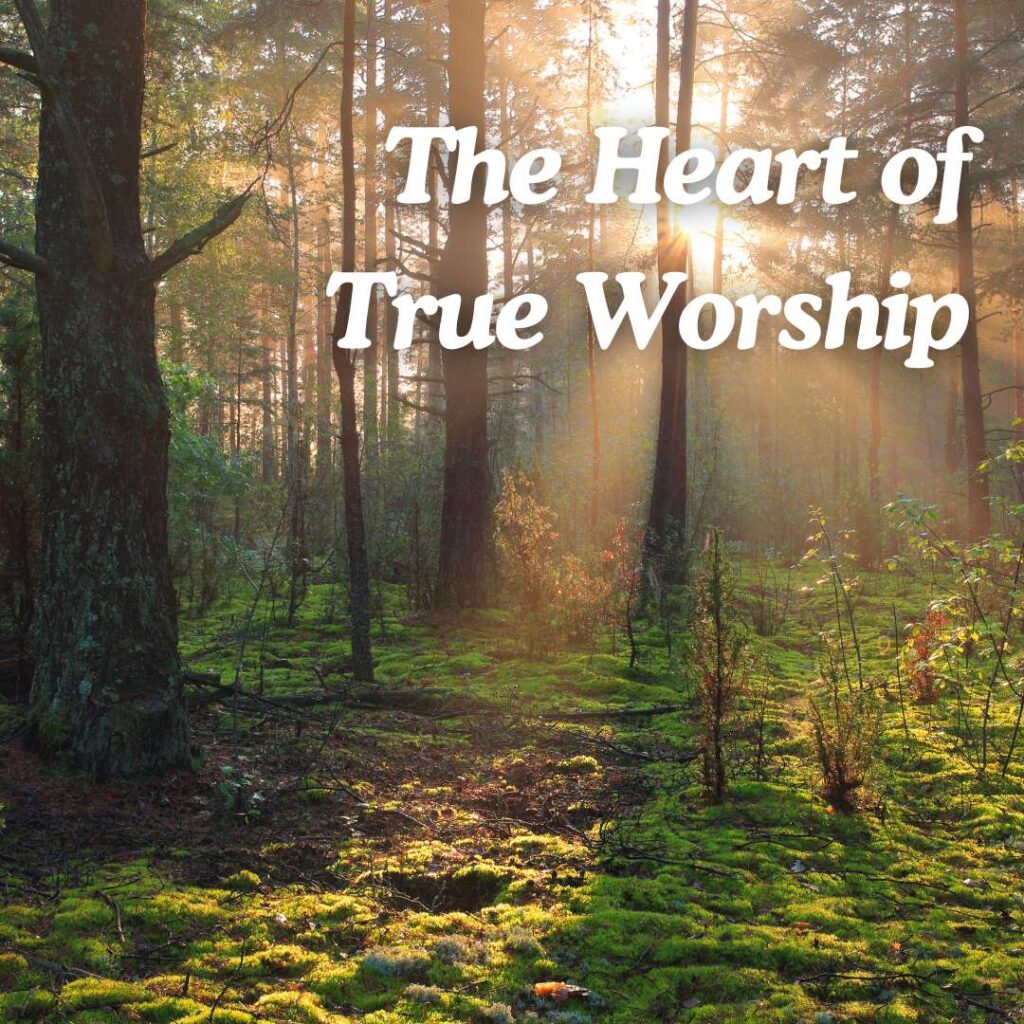 The heart of true worship